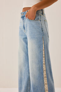 Adelynn Crochet Denim Jeans Detail 2 - Altar'd State