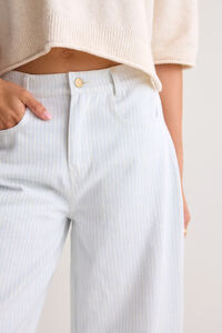Maren Striped Barrel Jean Detail 2 - Altar'd State