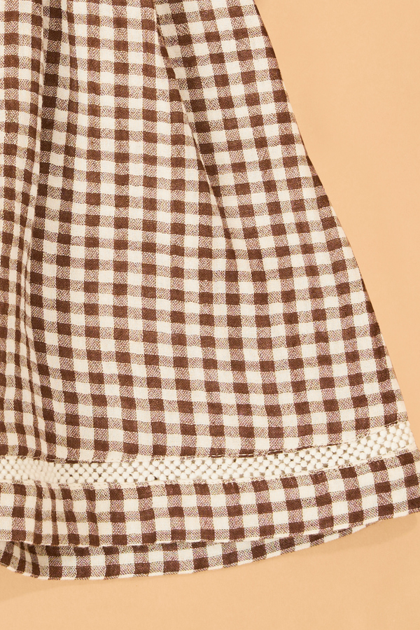 Kylie Gingham Toddler Dress Detail 4 - Altar'd State