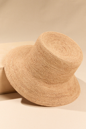 Chloe Raffia Bucket Hat - Altar'd State - 