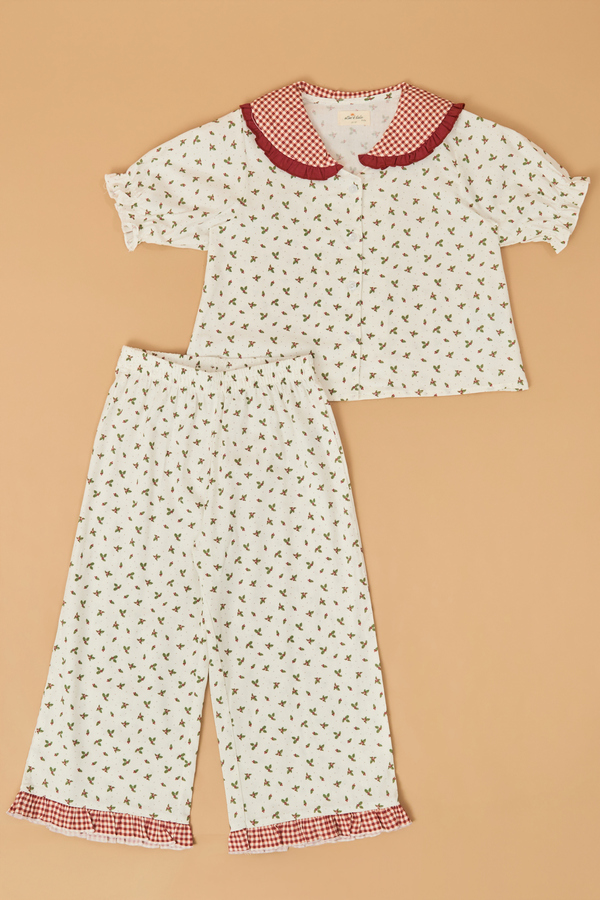 Darleen Holly Gingham Kids' Lounge Set - Altar'd State