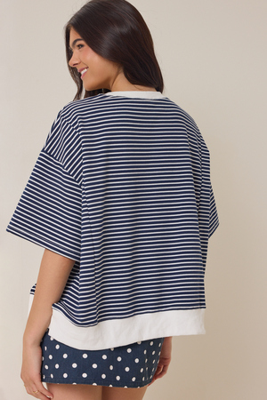 USA Striped Graphic Tee - Altar'd State - 