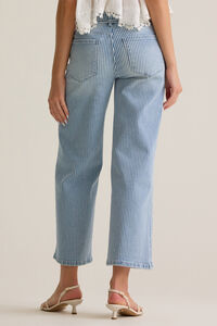 Peyton Stripe Denim Pant Detail 5 - Altar'd State