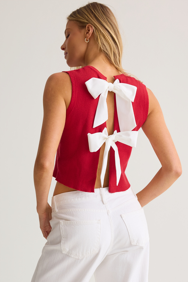Kimberly Tie Sweater Top Detail 5 - Altar'd State