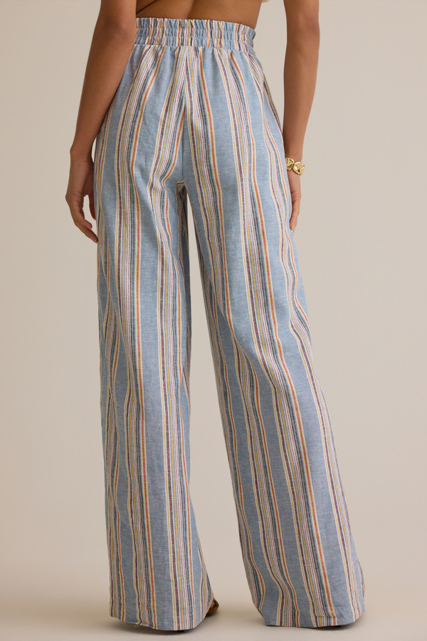 Rylen Stripe Linen Pant Detail 5 - Altar'd State
