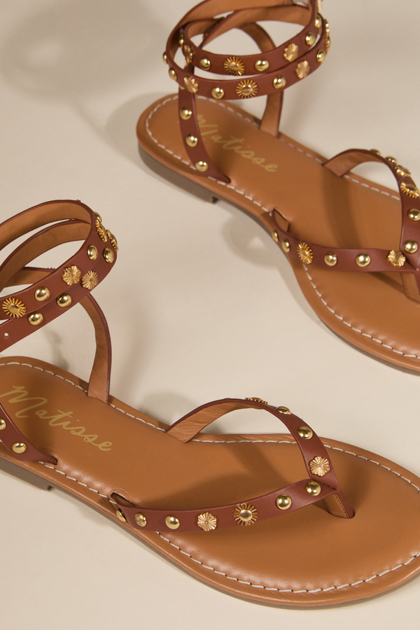 Athena Strappy Wrap Sandal Detail 2 - Altar'd State