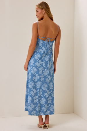 Sienna Denim Maxi Dress - Altar'd State - 