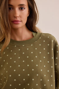 Peak Polka Dot Crew Neck Detail 3 - Altar'd State