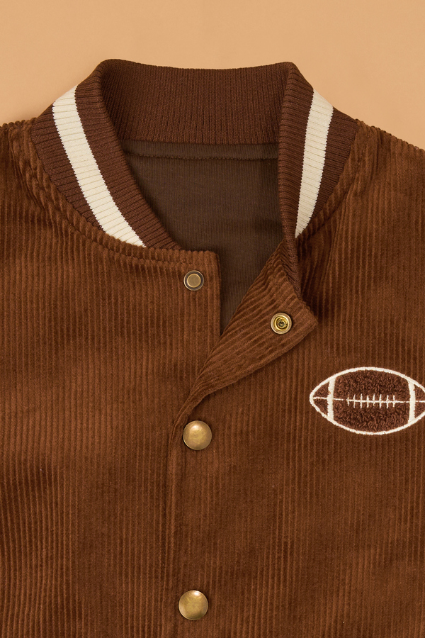 Will Football Varsity Jacket Detail 4 - Altar'd State