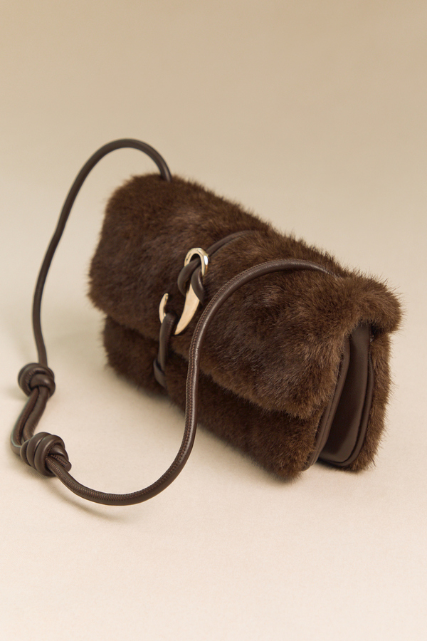 Leah Chestnut Fur Handbag by Dolce Vita Detail 3 - Altar'd State