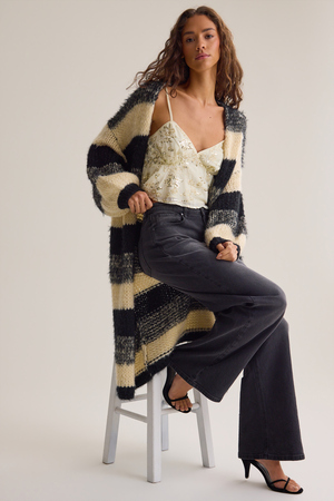 Becky Open Stripe Duster - Altar'd State - 