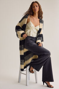 Becky Open Stripe Duster - Altar'd State