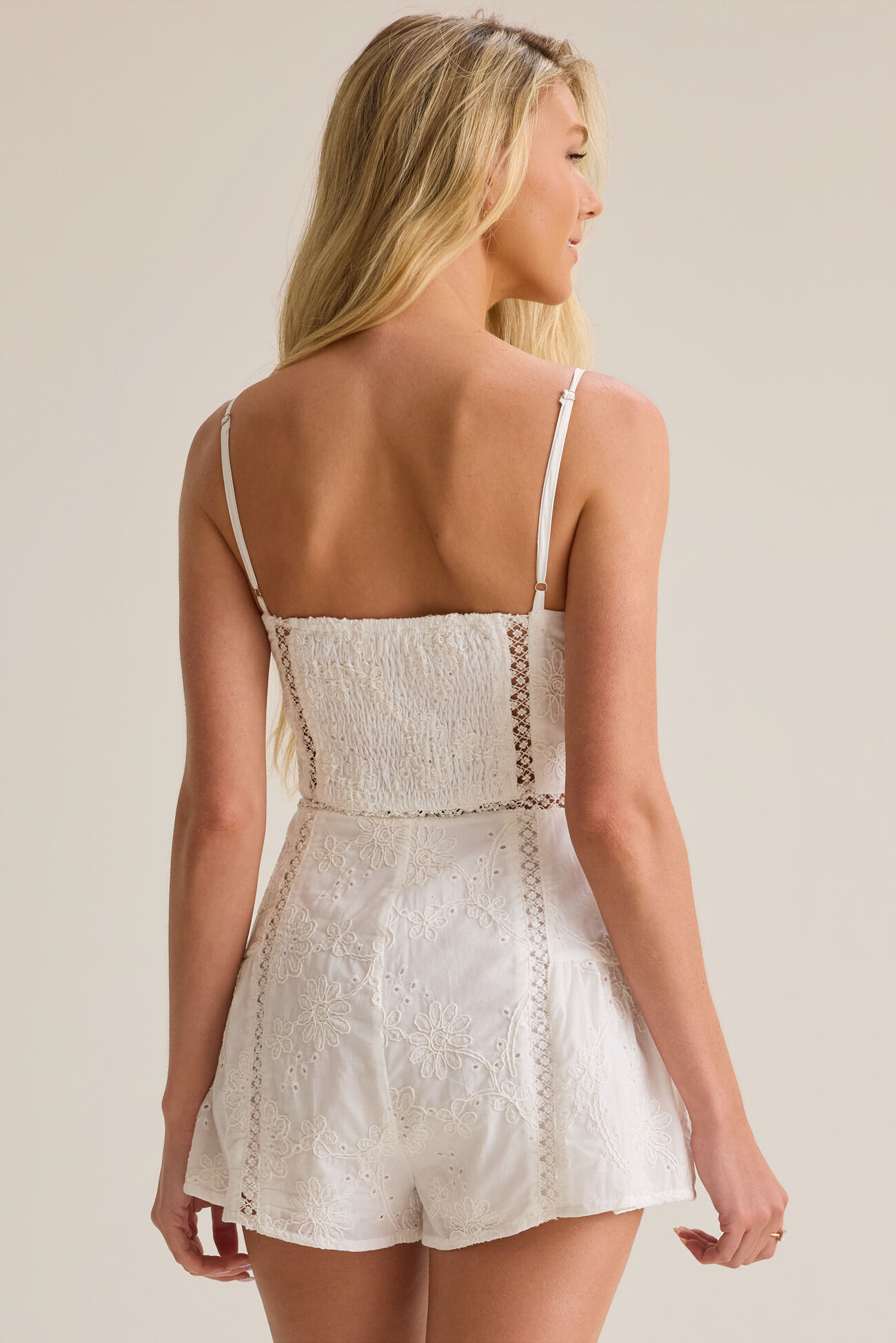 Lacey Eyelet Romper