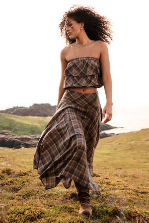 Camden Plaid Tube Top - Altar'd State - 