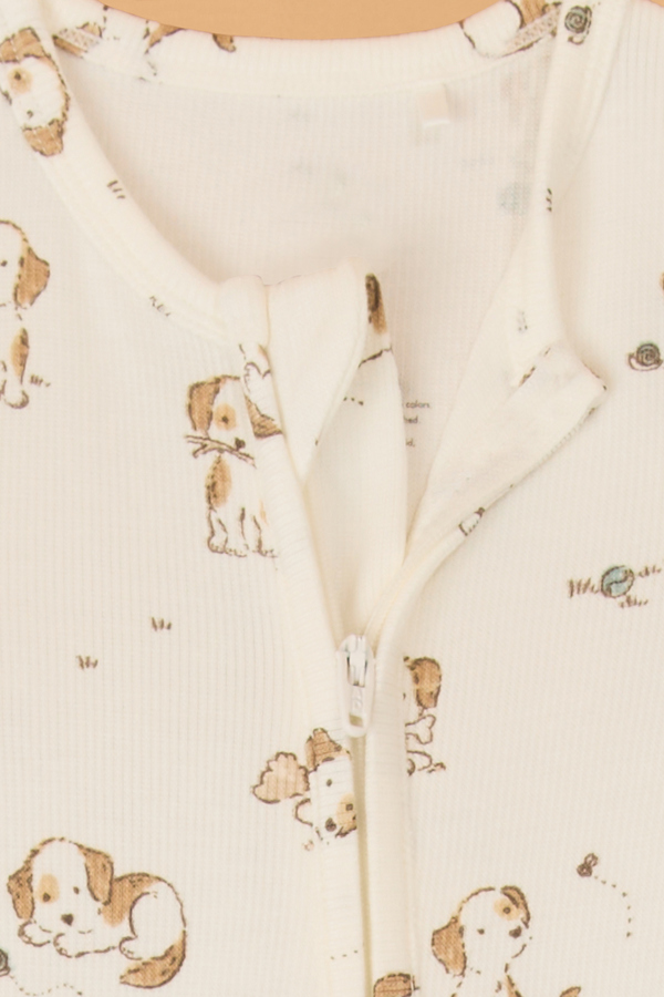 Explorer Puppies Long Sleeve Footie Detail 3 - Altar'd State