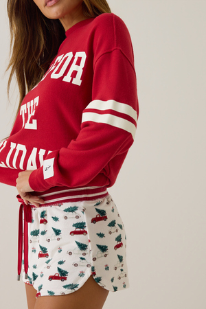 Christmas Cars Lounge Shorts - Altar'd State