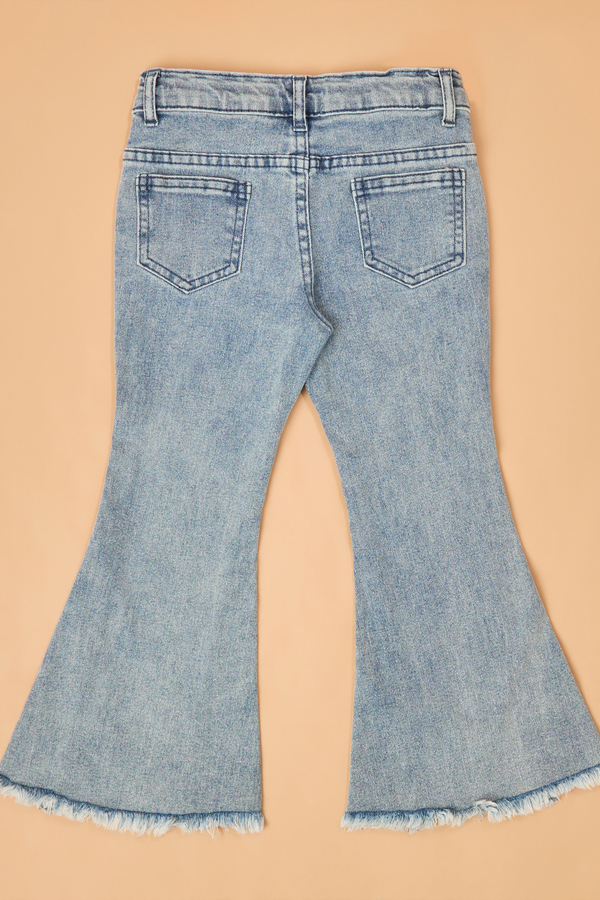 Edie Bow Flare Jeans Detail 5 - Altar'd State