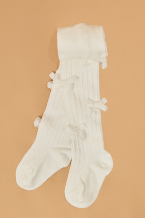 Mini Velvet Bows Tights - Altar'd State - 