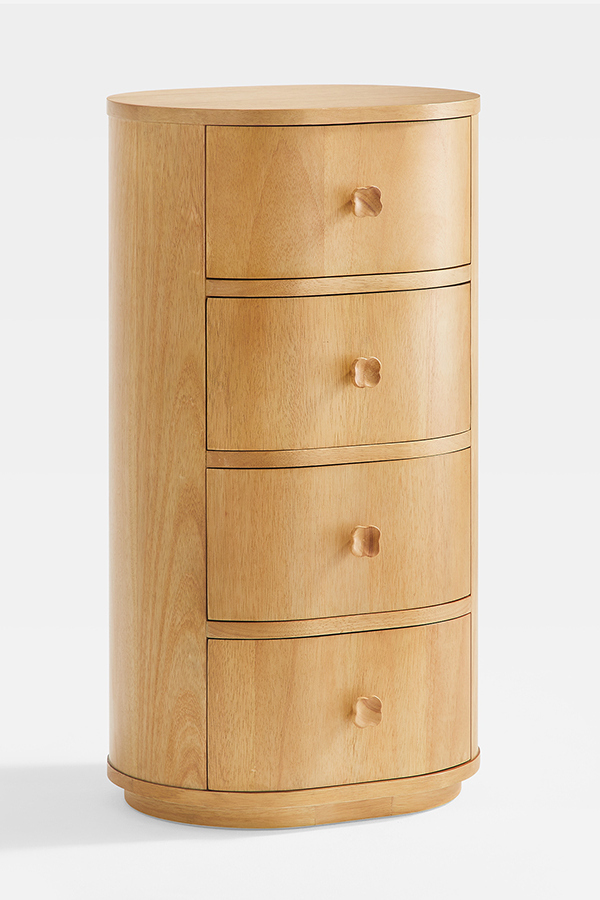 Ruth Narrow Wood Nightstand Detail 2 - Altar'd State