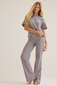 Alaya Stripe Lounge Top Detail 3 - Altar'd State