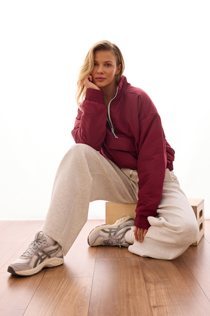 Courtside Cloud Puff Quarter Zip - Altar'd State - 