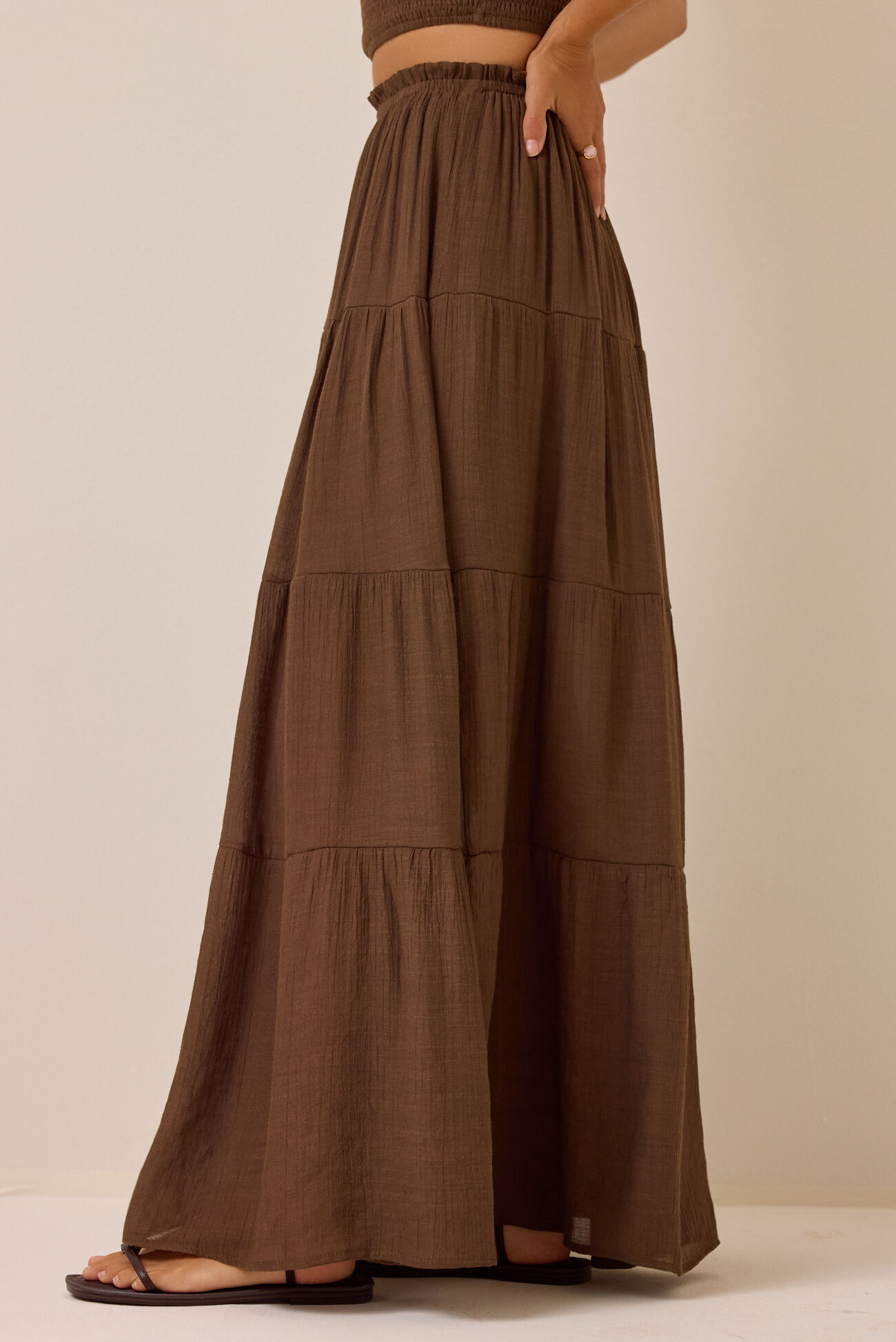 Tate Tiered Flowy Maxi Skirt