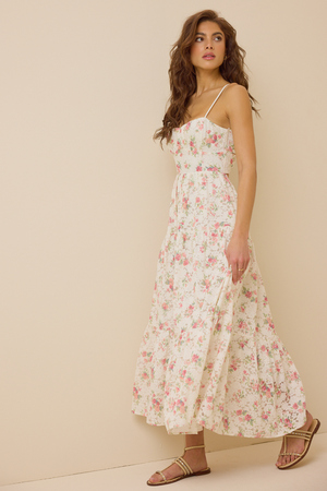Edeline Floral Lace Maxi Dress - Altar'd State - 