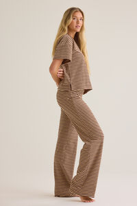 Alaya Stripe Lounge Top Detail 4 - Altar'd State