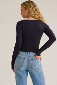 Ari Long Sleeve Layering Top Detail 6 - Altar'd State