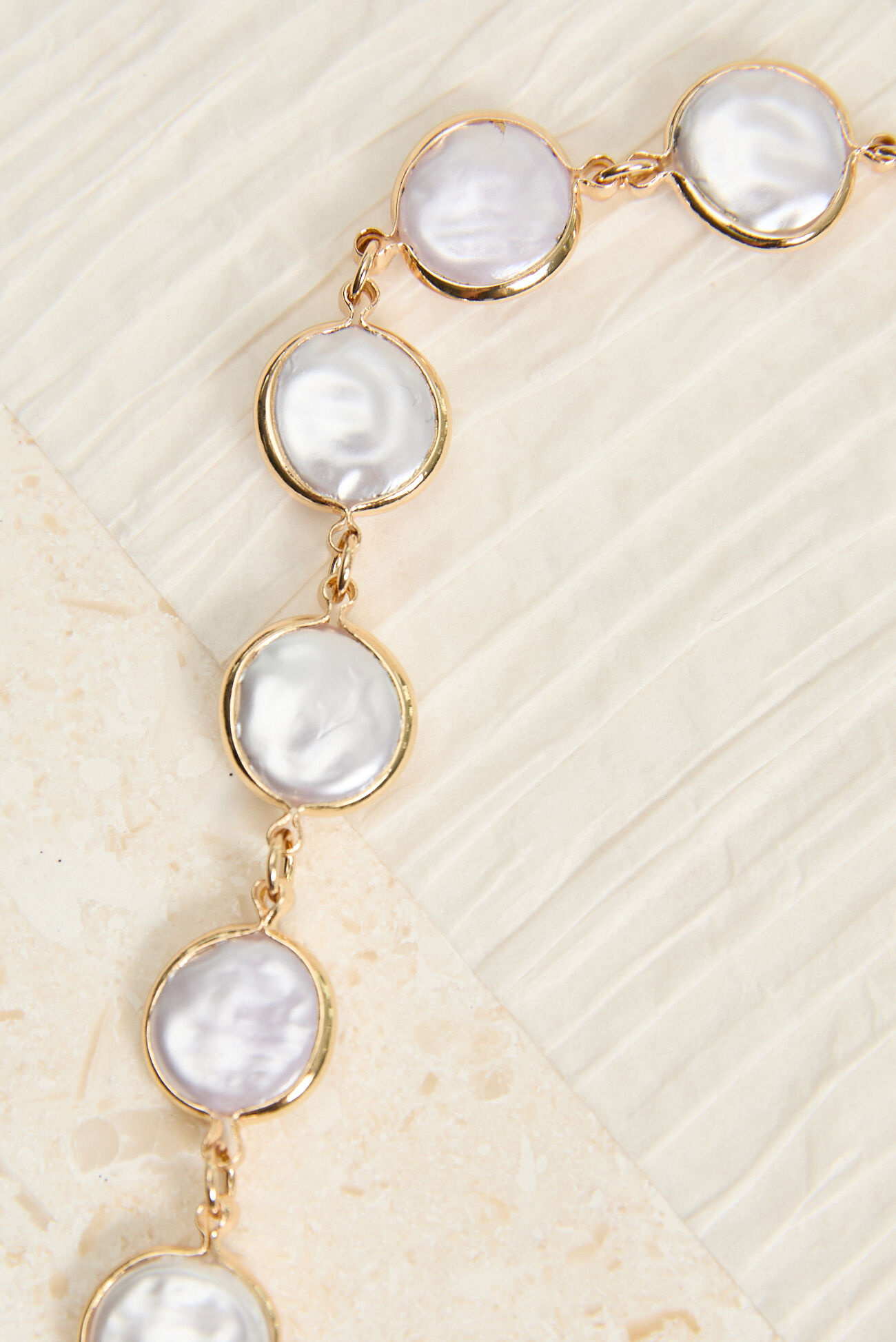 Gloria Coin Pearl Anklet