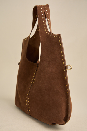 Brown Studded Tote - Altar'd State - 