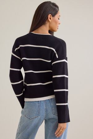 Shae Striped Sweater - Altar'd State