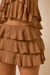 Miley Embroidered Ruffle Skirt Detail 6 - Altar'd State