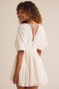 Maddy Puff Sleeve Mini Dress Detail 5 - Altar'd State