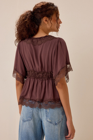 Evanelle Lace Babydoll Top - Altar'd State - 