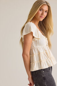 Jilliann Tiered Babydoll Top Detail 3 - Altar'd State