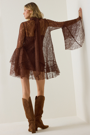 Langley Lace Mini Dress - Altar'd State - 
