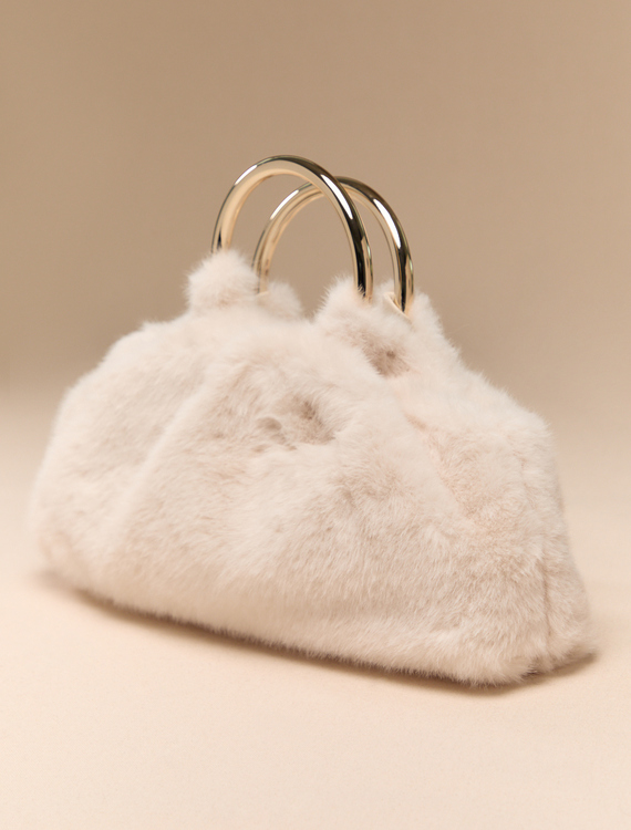 Mink Faux Fur Handbag Detail 3 - Altar'd State
