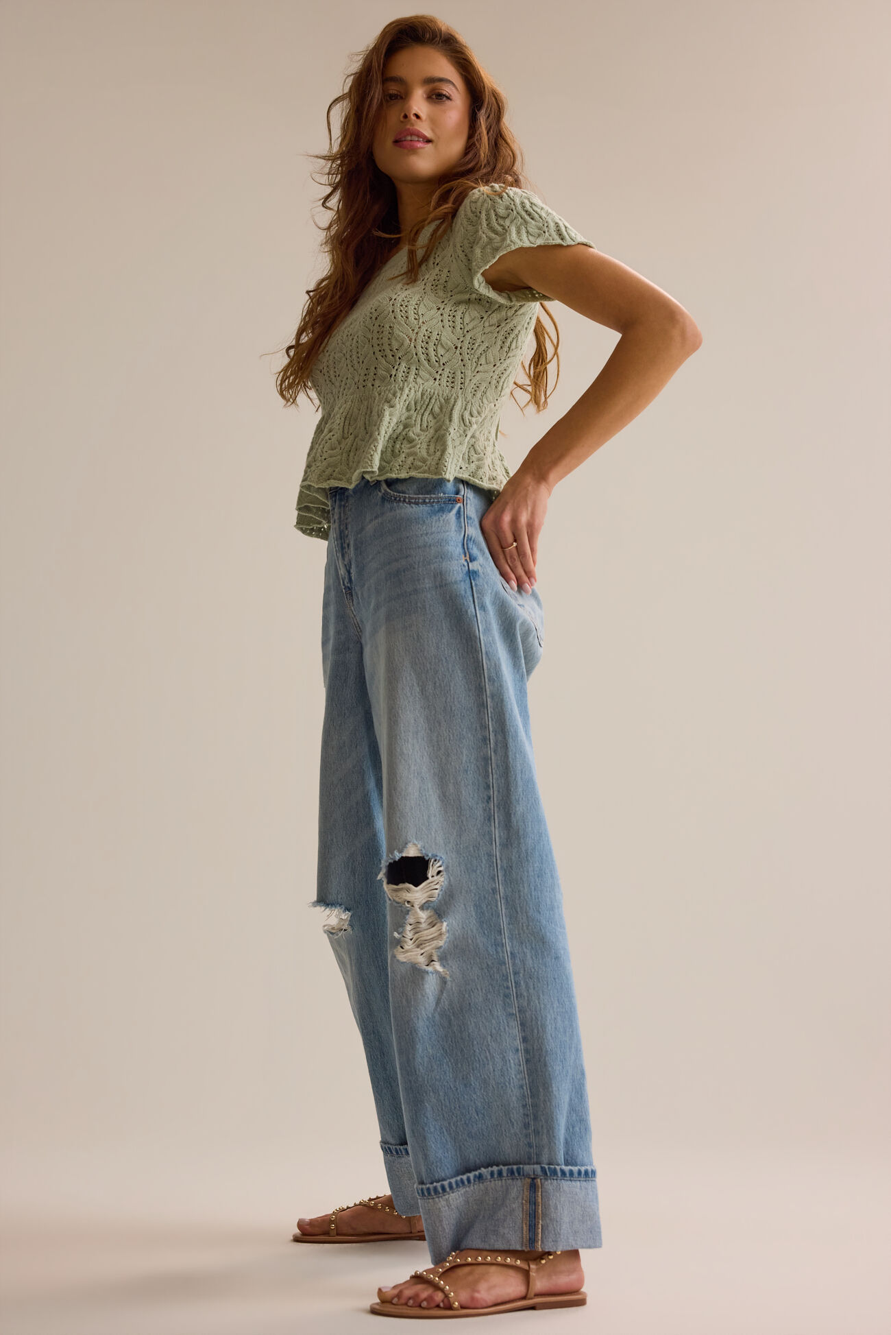 Lexie Pointelle Top