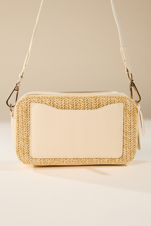 Straw Crossbody Purse - Altar'd State - 