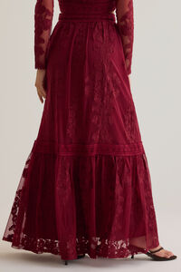 Arissa Embroidered Maxi Skirt Detail 6 - Altar'd State