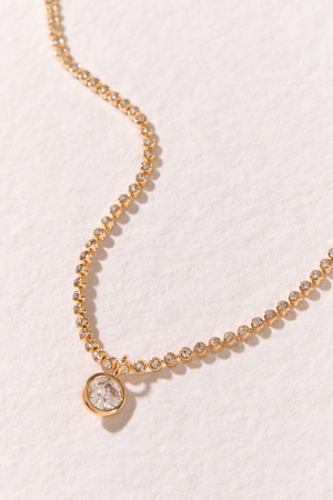 18K Trinity Tennis Necklace - Altar'd State - 