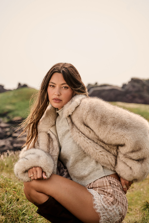 Jaide Fur Jacket - Altar'd State - 