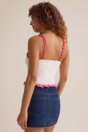 Cora Smocked Eyelet Cami - Altar'd State