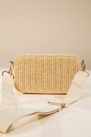 Straw Crossbody Purse - Altar'd State - 