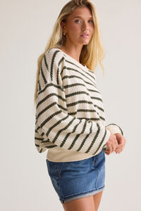 Brooke Textured Striped Top Detail 4 - Altar'd State