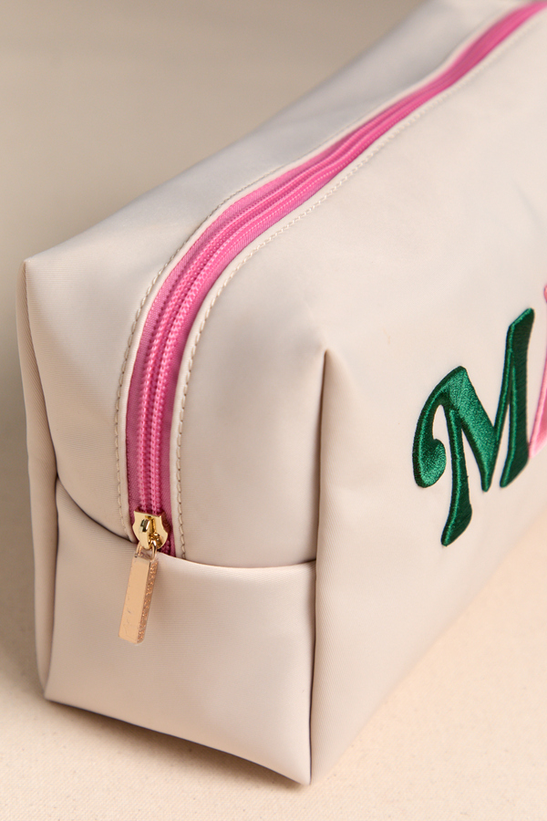 Mahjong Chenille Patch Pouch Detail 2 - Altar'd State