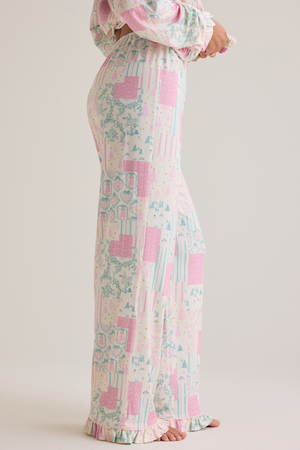 Angelina Patchwork Lounge Pants - Altar'd State - 