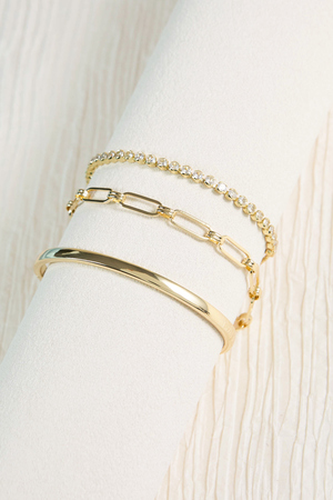 The Waterproof Collection 3 Pack Bangle Bracelet - Altar'd State - 