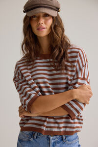 Nora Stripe Knit Top Detail 2 - Altar'd State